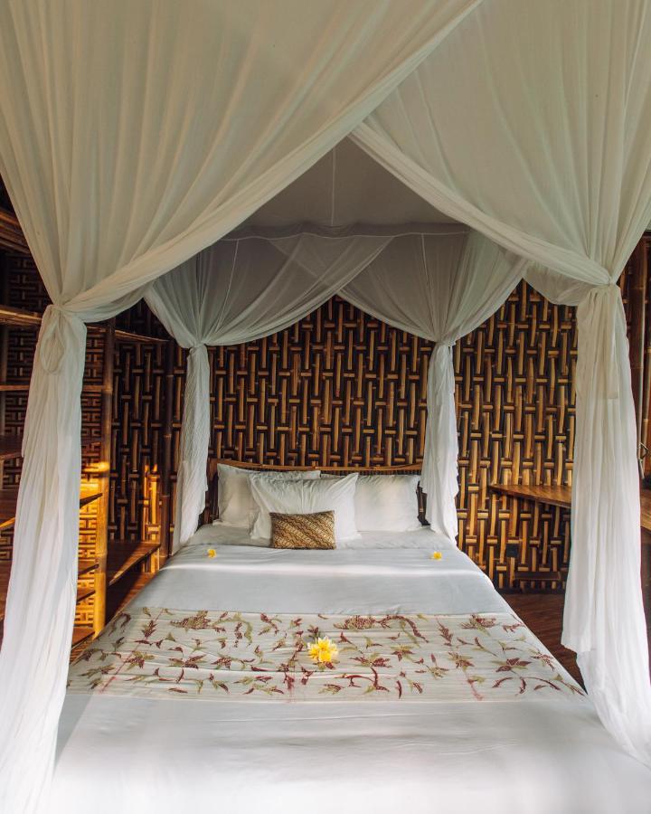 Temple House 3Bds Eco Bamboo House Pool River View Bringkit Exterior foto